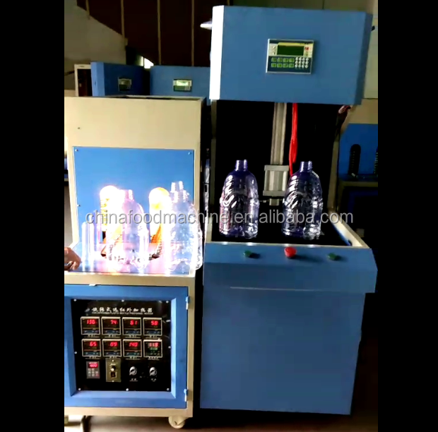 100Ml 2L semi Automatic Plastic Machinery Pet Bottle Stretch Blowing Machine