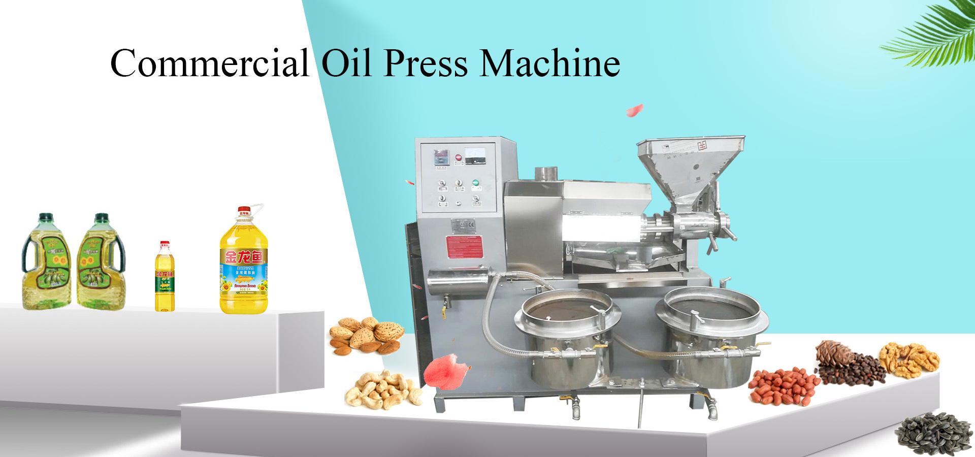 Commercial Cold and Hot Press Soybean Peanut Coconut Sunflower Oil Press Machine Oil Mill Making Pressing Extracting Machine