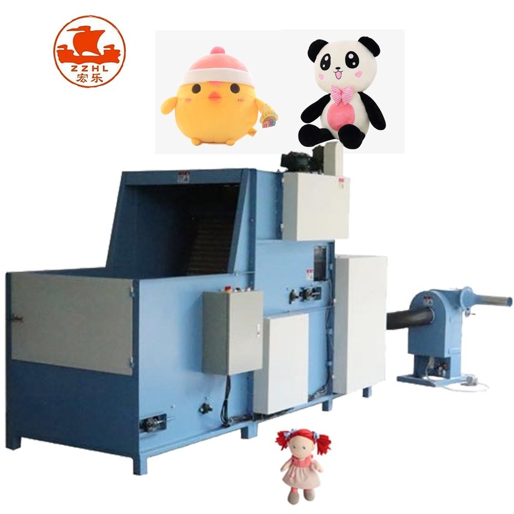 Teddy Bear Soft Toy Polyester Fiber Filling Stuffing Machine For Sale