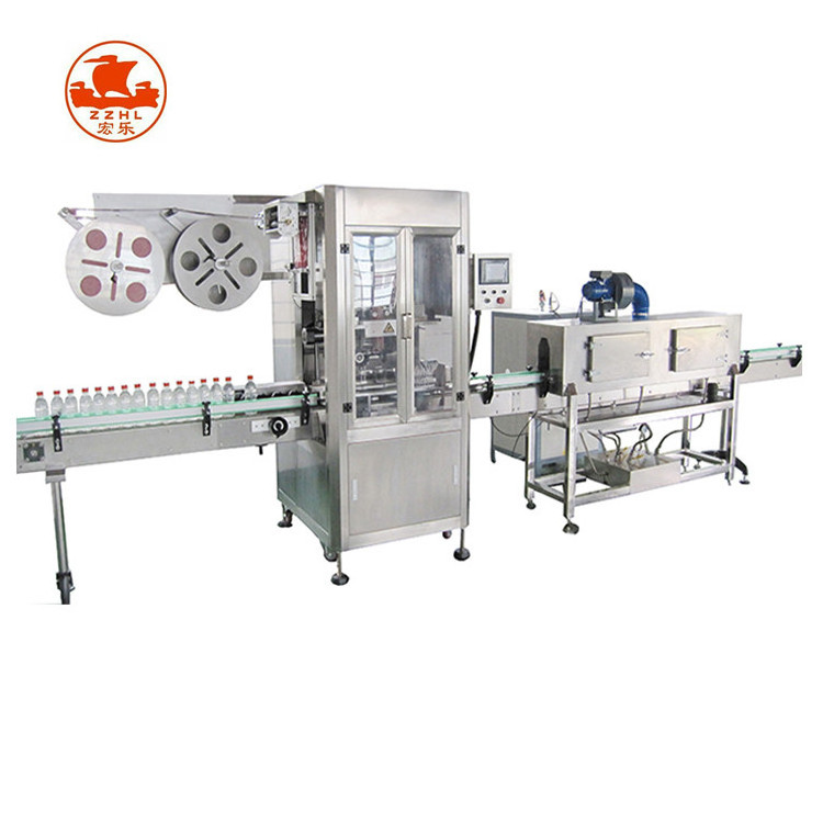 Automatic pvc heating bottle shrink sleeve Labeling Machine /Shrink sleeve applicator with steam tunnel