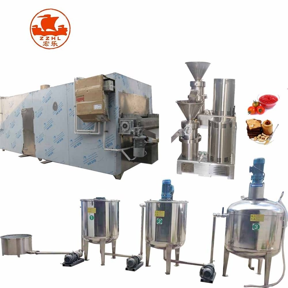 Macadamia Nut Peanut Butter Maker Making Machine Production Line Filling And Packaging Machine