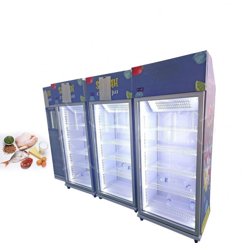 Side-By-Side Compact Refrigerators Hanging Meat Display Cabinet Freezer Vertical Free