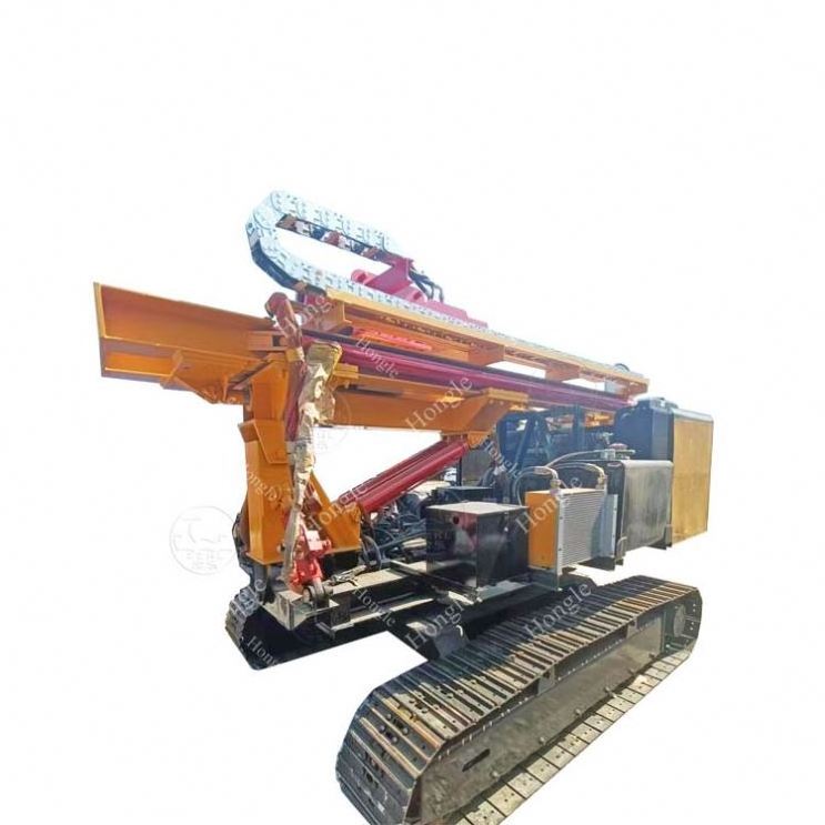 Hot Selling Helical Mini Solar Pile Driver Machine Ground Screw Hydraulic Portable Solar Pile Driving Machine