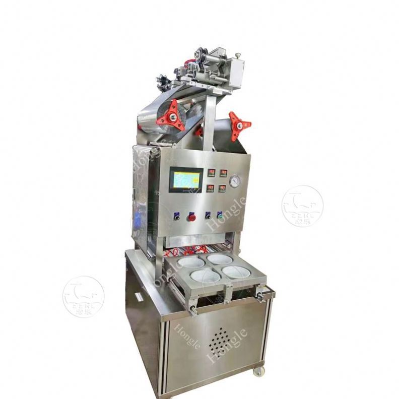 reliable automatic plastic deli container sealing machine/cup sealer machine for sale