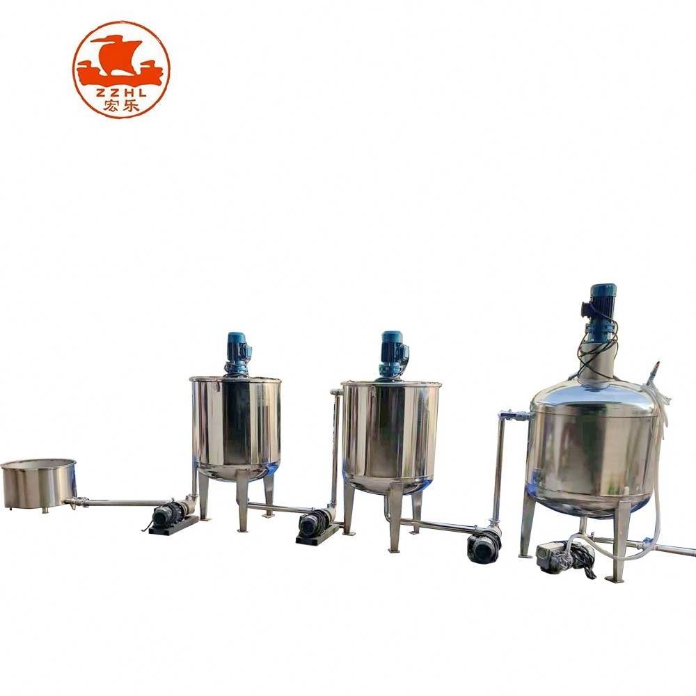 Hot Selling Chemical Beverage Steam Heating Emulsion Cosmetics Manufacturing Equipment Mixing Tank With Ce Certificate