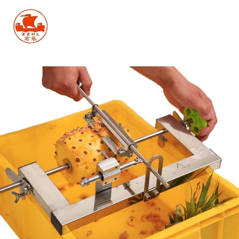 Manual Pineapple  Skin Removal Peeling Machine