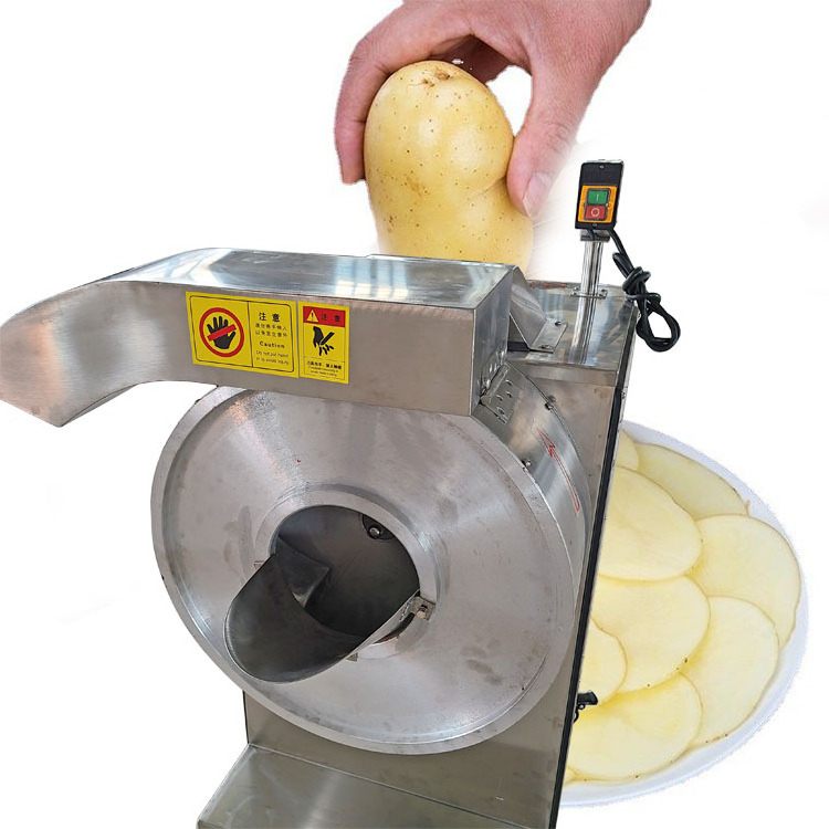 Small Fresh Sweet Potato Chips Making Cutting And Frying Machine Industrial French Fry Potato Chips Cutter