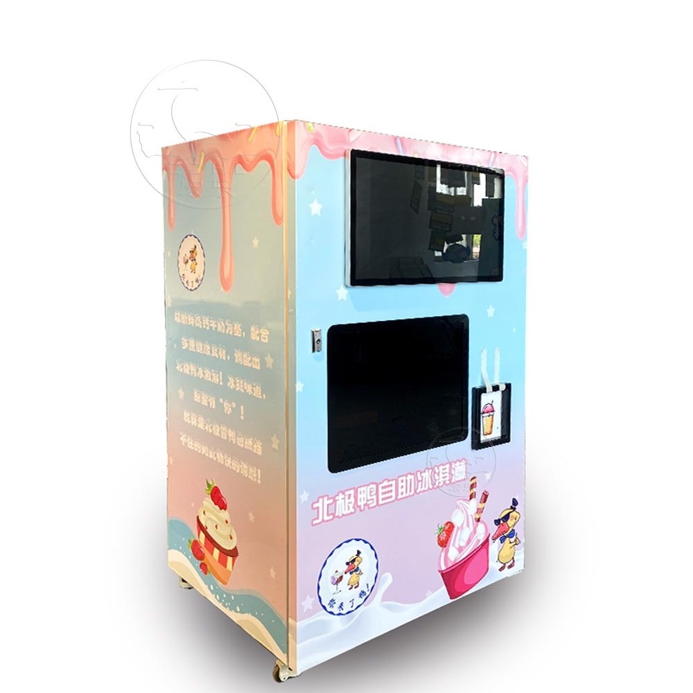 Customized automatic self service vending machine ice cream pizza candy flower smart vending machine