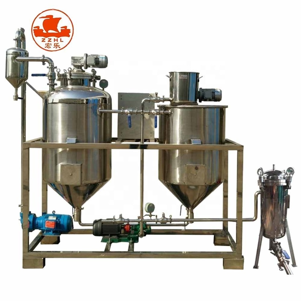 Mini Oil Refinery Vegetable Oil Refinery Equipment Small Scale Palm Oil Refining  hinery For Sale