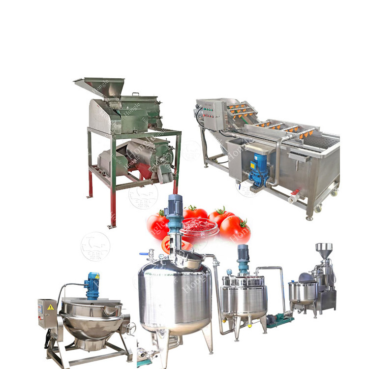 High Productivity Tomato Sauce Tomato Concentrate Production Line Machine Making Tomato Paste