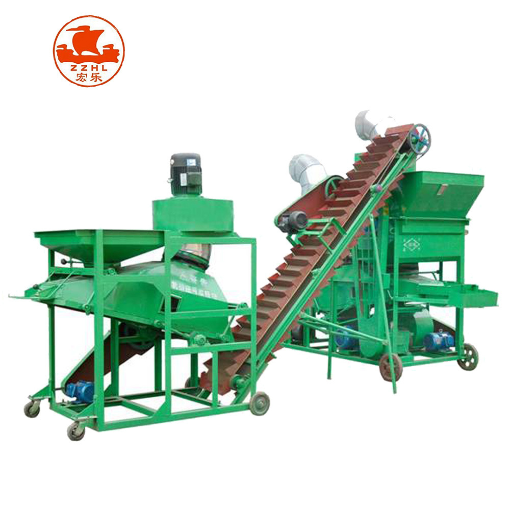 Low Damage Rate Combined Groundnut Peeling Hulling Machine Groundnut Thresher Sheller Machine