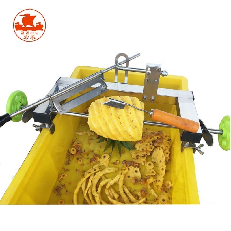 Manual Pineapple  Skin Removal Peeling Machine