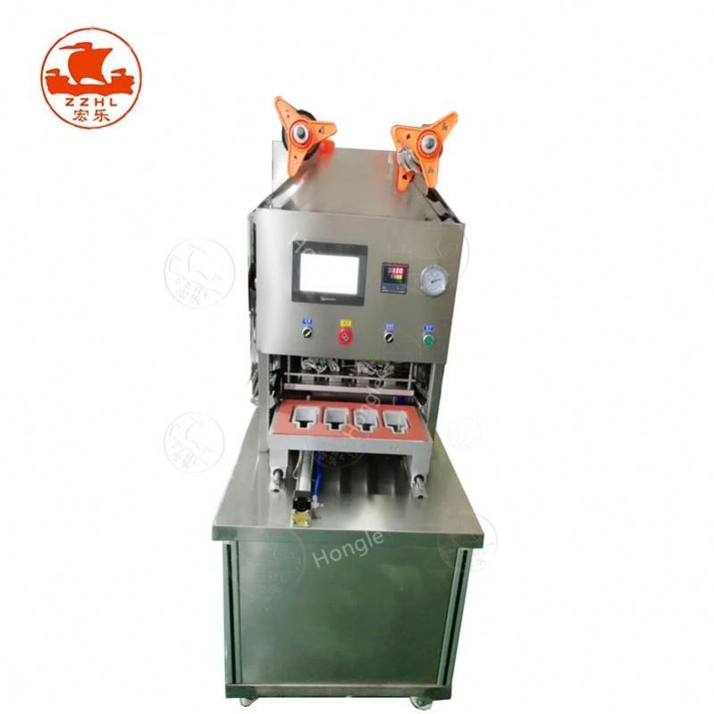 reliable automatic plastic deli container sealing machine/cup sealer machine for sale