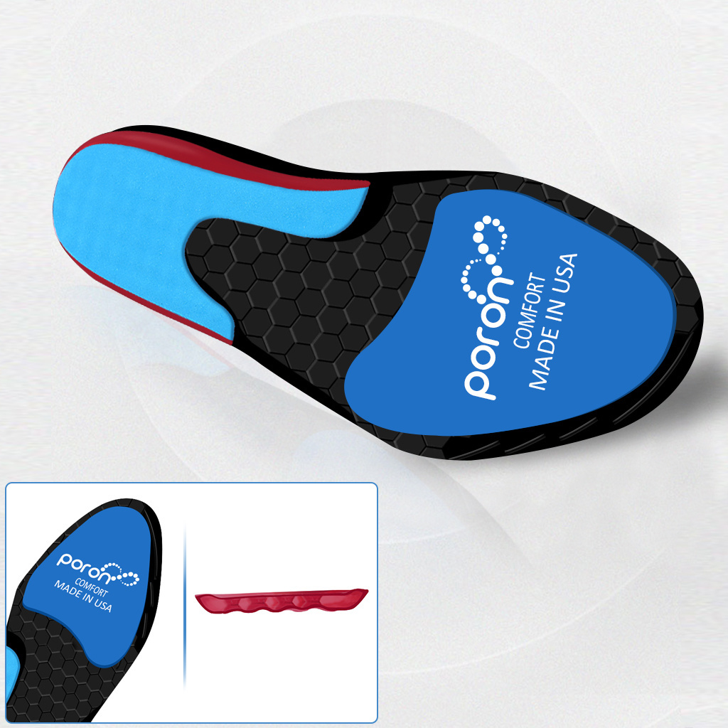 cushioning zoom air insole, heel pad foot patches and pain relief insert Air Cushion Poron Shock Absorption Insoles