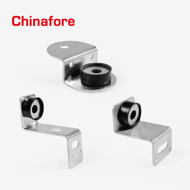 LH rubber vibration isolator ventilation duct Holder with V type & nut without rubber with rubber