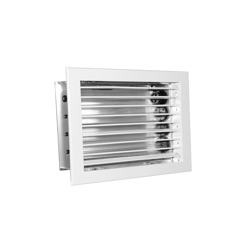 Aluminum Double Deflection Air grille with damper adjustable air vent diffuser