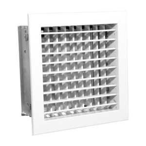 Aluminum Double Deflection Air grille with damper adjustable air vent diffuser