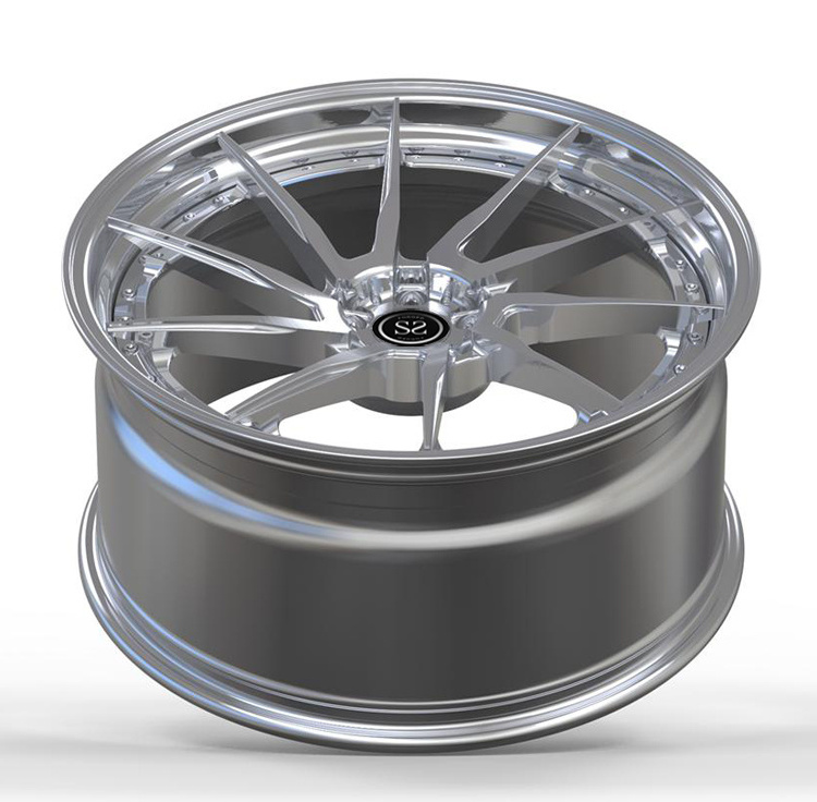 Size19 20 21 22 24 26 Inch 2 Piece C class C217 Rims Deep Concave Dish 5x112 Forged Wheels