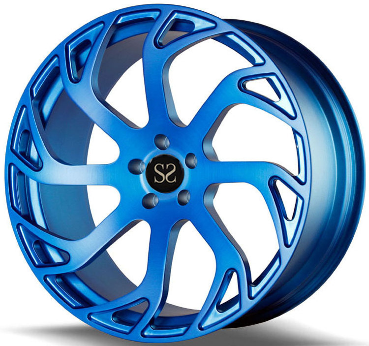 Forged Alloy Aluminum Wheels Blue Deep Dish 18 19 20 inch for Cars