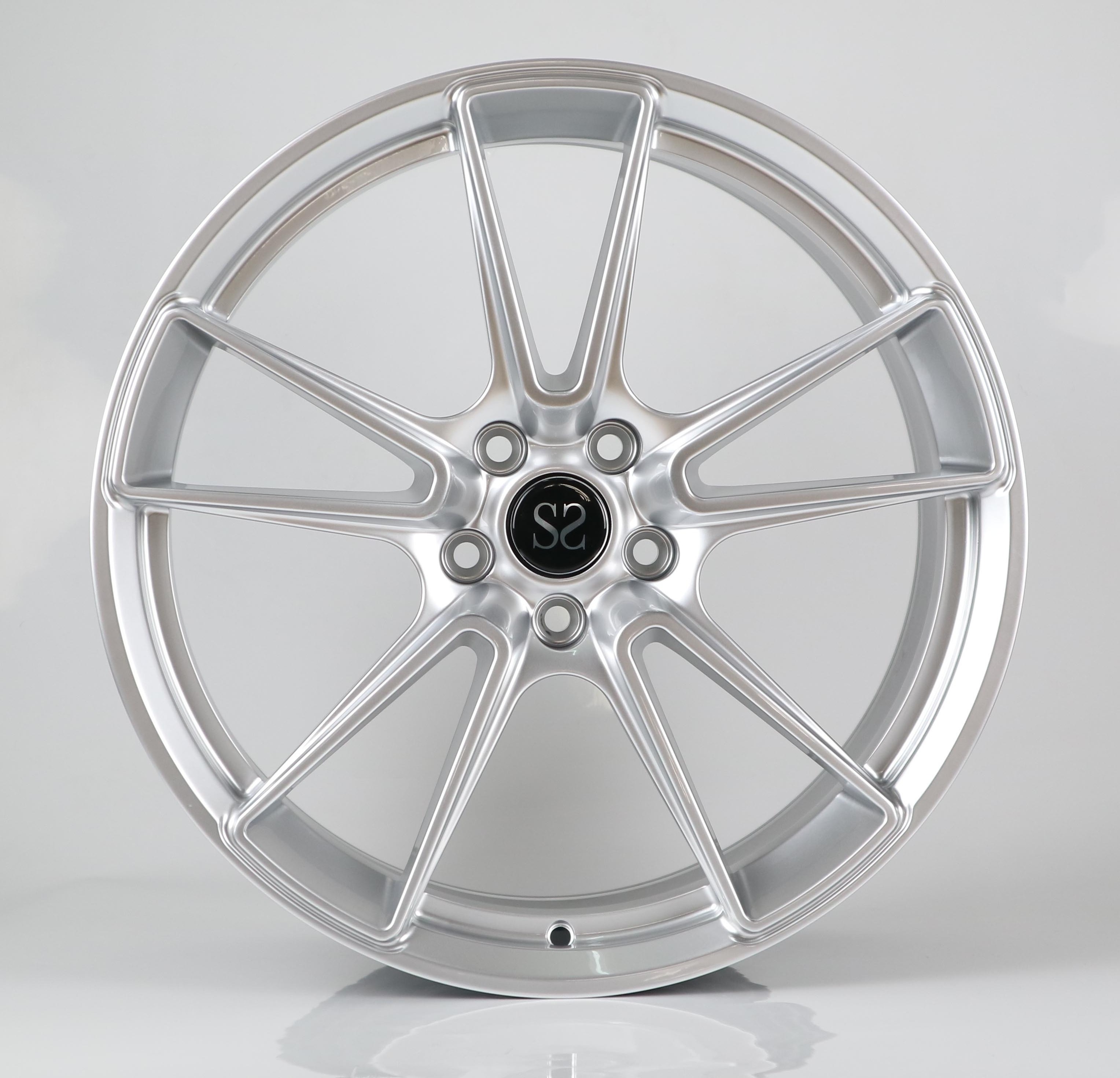 tuning 5x115 20 rims white custom deep dish concave forged rims wheels