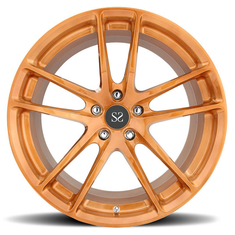 1-PC 18 19 20 21 22 Inch Orange Machine Face For Jaguar XJS Rims Forged Alloy Custom Wheels