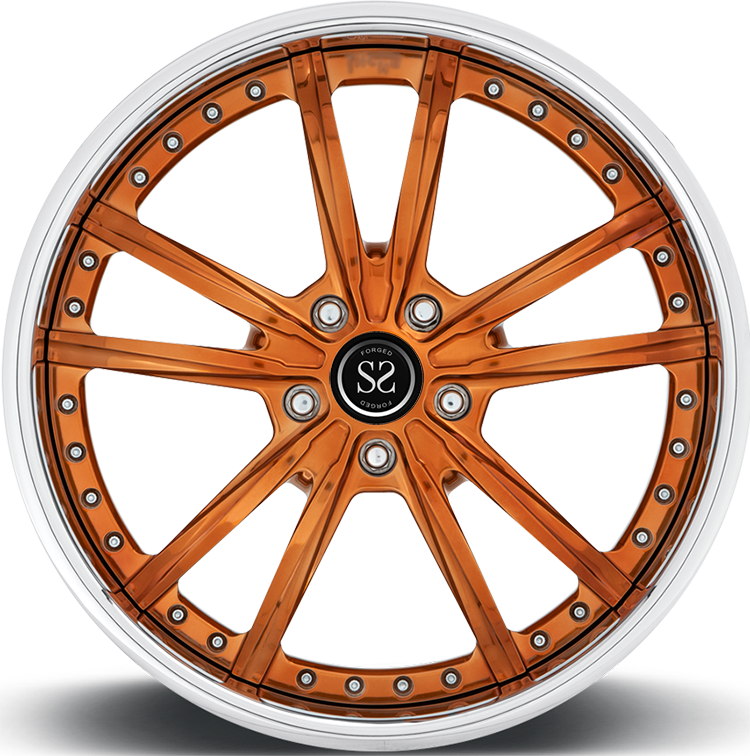 Orange Machine Face 2-pc 5x112 5x120 For GT50 BMW 525i Wheels 18 19 20 Inch Forged Alloy Fashion Rims