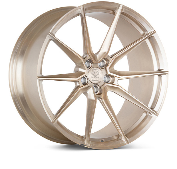 Forged 1 Piece Vossen EVO2 Rims 17 18 19 20 21 22 24inch for RS5 RS6 Luxury Car Rose Gold Wheels