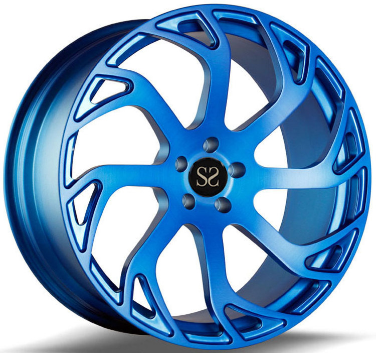 Forged Alloy Aluminum Wheels Blue Deep Dish 18 19 20 inch for Cars