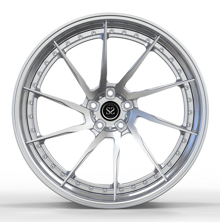 Size19 20 21 22 24 26 Inch 2 Piece C class C217 Rims Deep Concave Dish 5x112 Forged Wheels