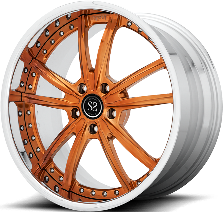 Orange Machine Face 2-pc 5x112 5x120 For GT50 BMW 525i Wheels 18 19 20 Inch Forged Alloy Fashion Rims