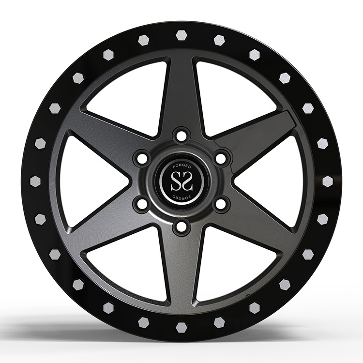 22x10  ET30 PCD  6x139.7 CB   78.1 Custom Beadlock Forged Rims For Cadillac Escalade