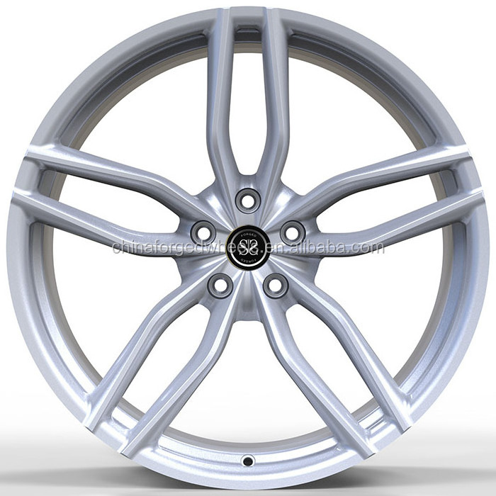 PCD 5x108  21x9 Matt Silver Custom 1-PC Forged Rims For Volvo XC6 T6 T8