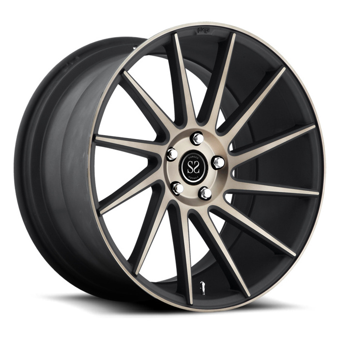 thin spoke light weight 1 piece monoblock concave forged aluminum alloy wheels rim china