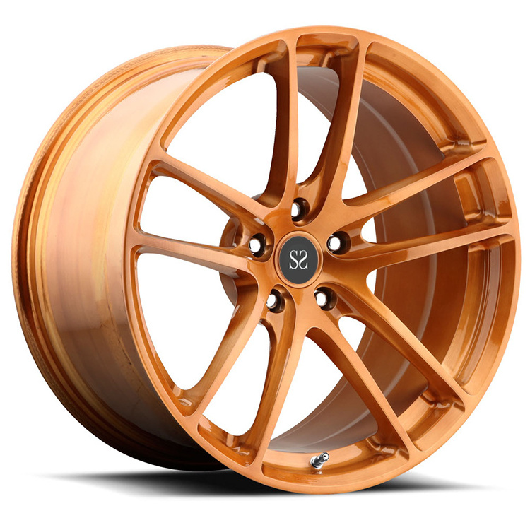 1-PC 18 19 20 21 22 Inch Orange Machine Face For Jaguar XJS Rims Forged Alloy Custom Wheels