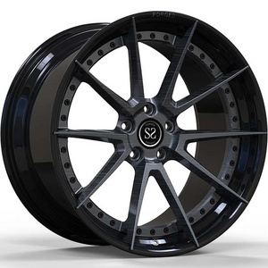 For Lamborghini, Ferrari, Toyota, Nissan, Audi 2-PC Forged Rims 5x112 5x120 Staggered 19 20 21 and 22 inches