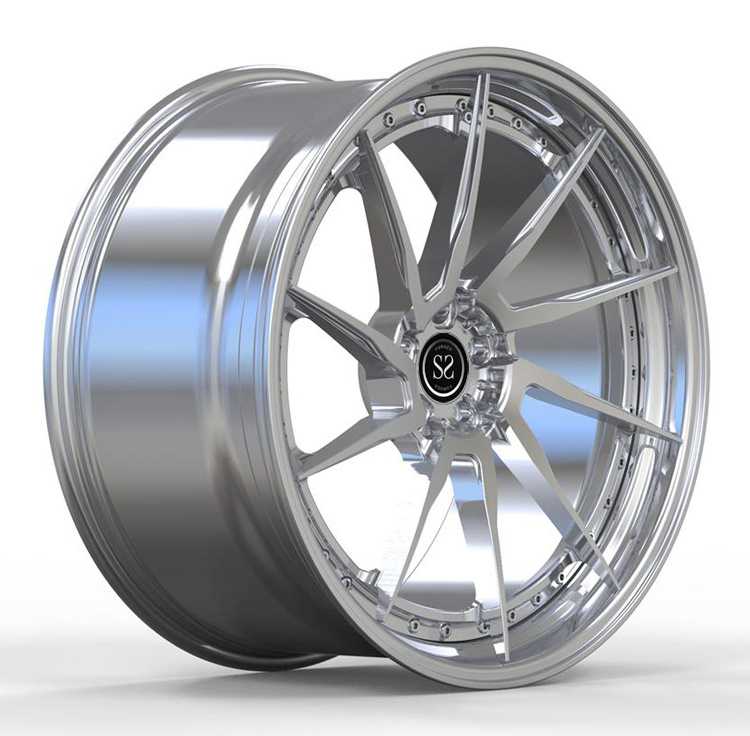 Size19 20 21 22 24 26 Inch 2 Piece C class C217 Rims Deep Concave Dish 5x112 Forged Wheels