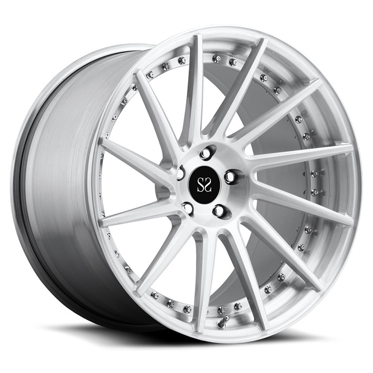 Matt Silver Custom Forged 2-PC Aluminum Alloy Rims with 5x112 For Benz CLS