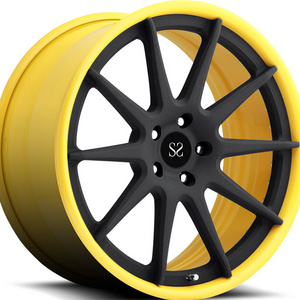 18 19 20 21 22inch For Jaguar XE XF XJ 5x112 5x120 2-pc Forged Alloy wheels  Yellow Rim Barrel Custom Fashion Rims