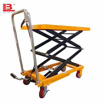 china hand truck 1.5m lift trolley hand truck lift hydraulic hand scissors platform