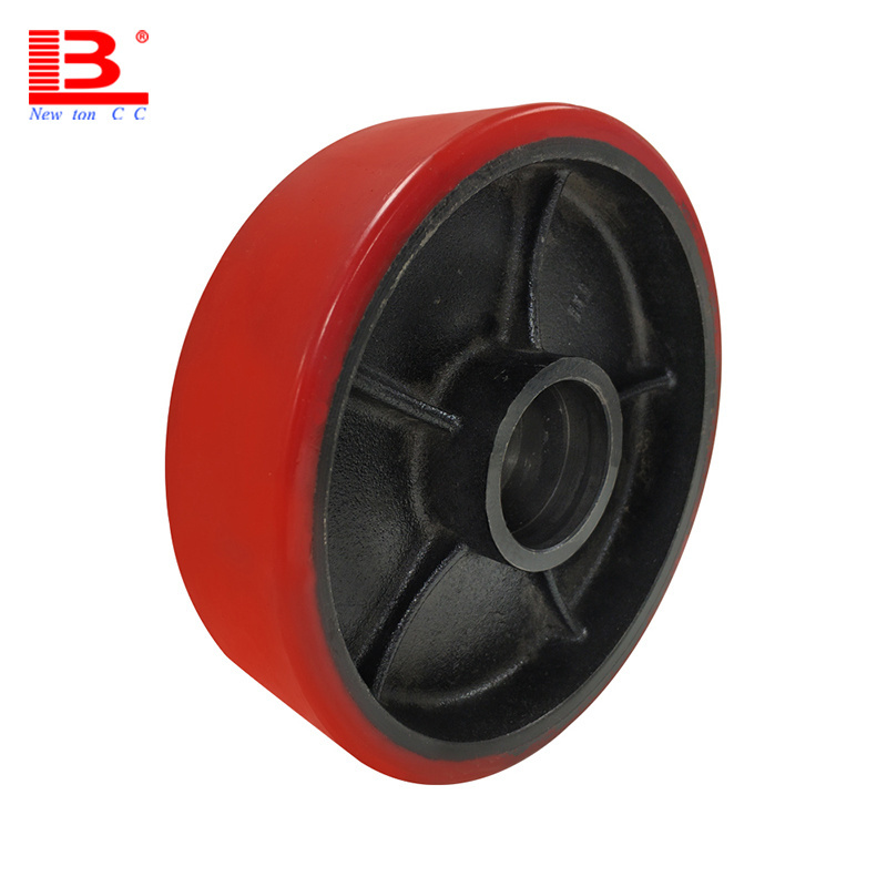 Polyurethane Wheel Casters For Forklift pallet truck forklift stalcer PU wheel 80*70mm and 180*60mm nylon wheel