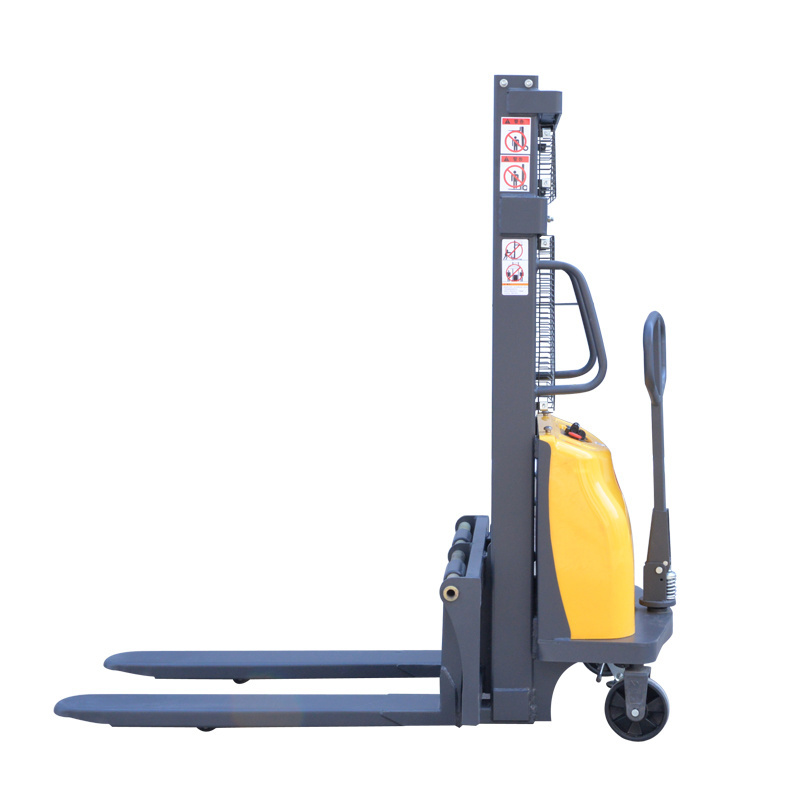 semi-electric pallet lifter 1ton 2ton 1.6m/2m/2.5m/3m lifting height hand electric stacker