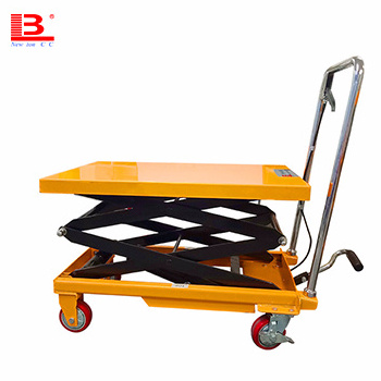 china hand truck 1.5m lift trolley hand truck lift hydraulic hand scissors platform