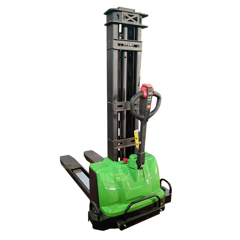 1000kg 1200kg self loading stacker portable pallet electric forklift full electric portable self loading lift stacker