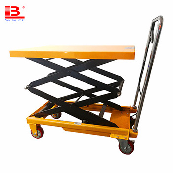 china hand truck 1.5m lift trolley hand truck lift hydraulic hand scissors platform