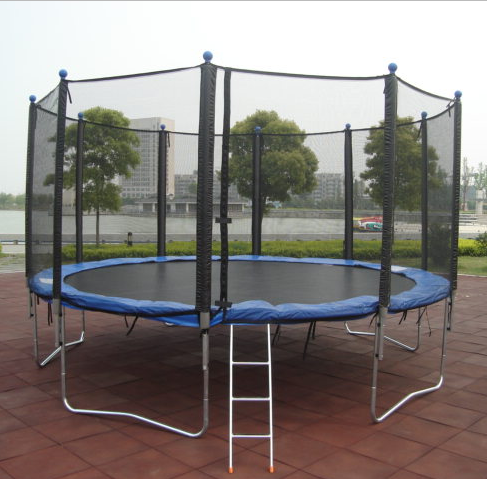 6FT-16FT Adult Outdoor Toys Folding Trampoline with Safety Net TUV-GS Approved SX-FT(E)-10