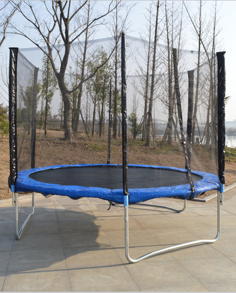 Anhui Wuhu 10FT pink trampoline ,PVC trampolin for rent