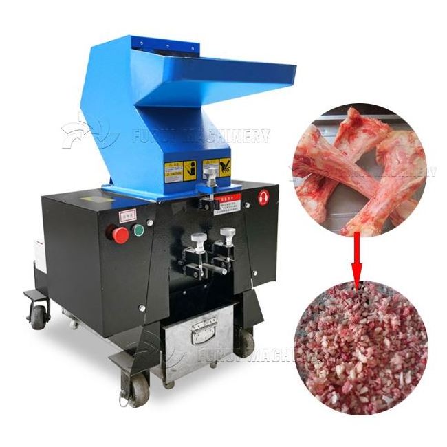 High efficiency beef bone crusher for dog food/frozen pig skin grinder/cattle bone crushing machine