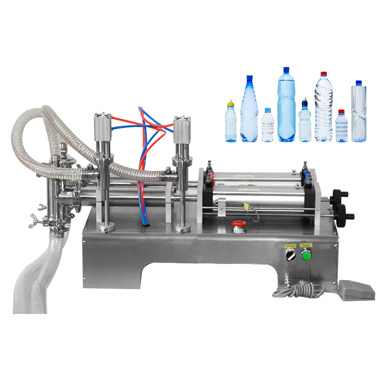 Juice Filling System Paste Bottle Machinery Drink Water Piston Beverage Honey Shampoo Cosmetic Plastic Paint Bottle Fill Machine