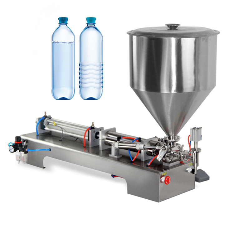 Juice Filling System Paste Bottle Machinery Drink Water Piston Beverage Honey Shampoo Cosmetic Plastic Paint Bottle Fill Machine