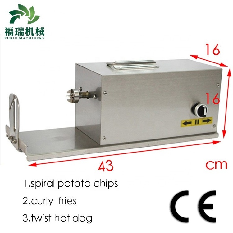 simple operation manual hand spiral potato cutter/spiral potato cutter